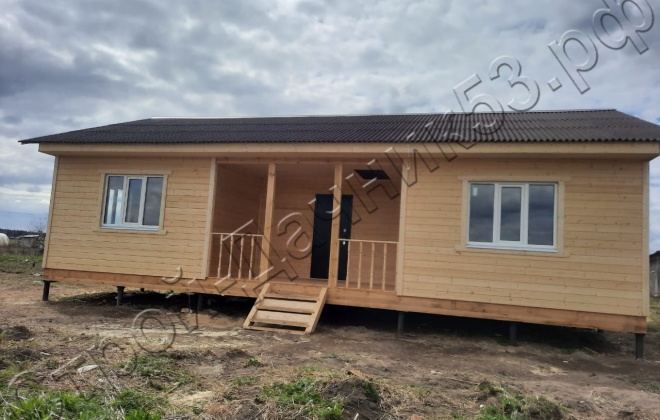 4 Брусовой дом ОД–14, 7×8, 56М², Ленинградская область, Волосовский район, деревня Торосово (2)